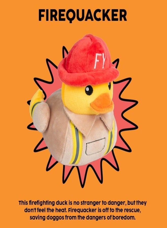 Fuzzyard Waddle Squad-dle Assorted Plush Dog Toys (Firequacker) - Image 2